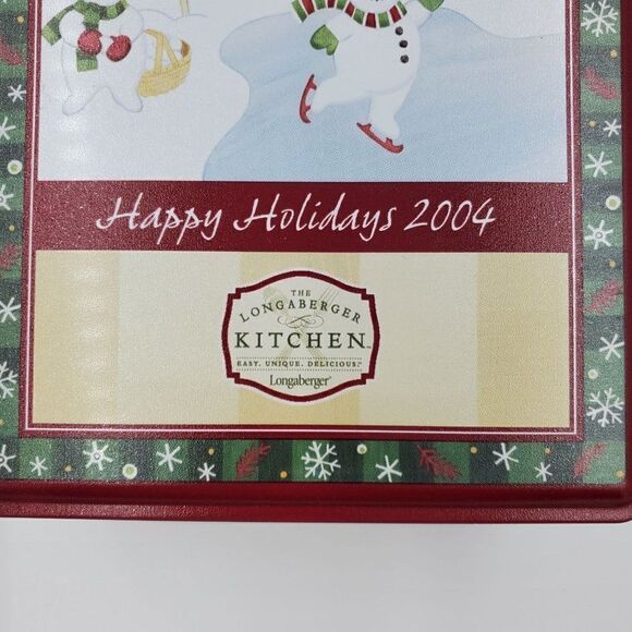 Longaberger Holiday Sweet Treats Tin 2004 With Box #90030 - Picture 2 of 11